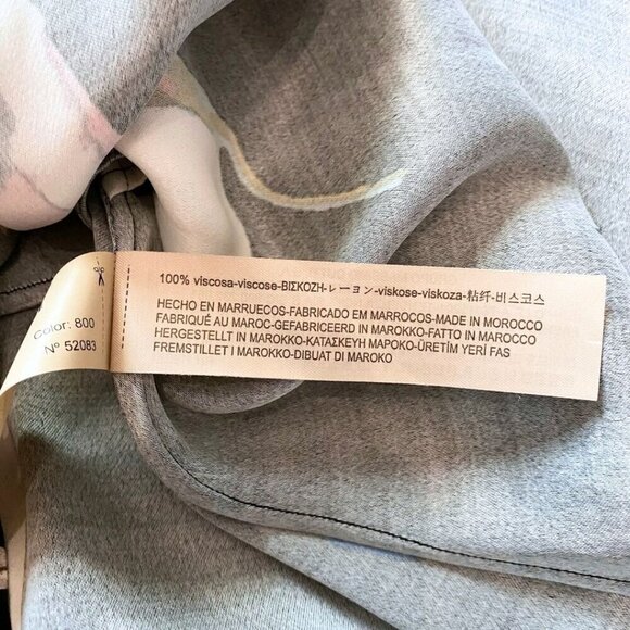 NWOT MASSIMO DUTTI BLACK FLORAL FRONT-KNOT MIDI DRESS - 4 - Picture 13 of 13